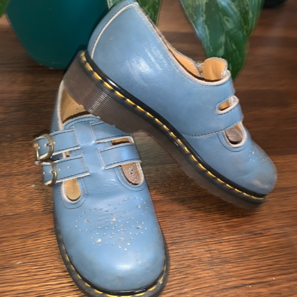 Sky blue vintage Dr. Martens